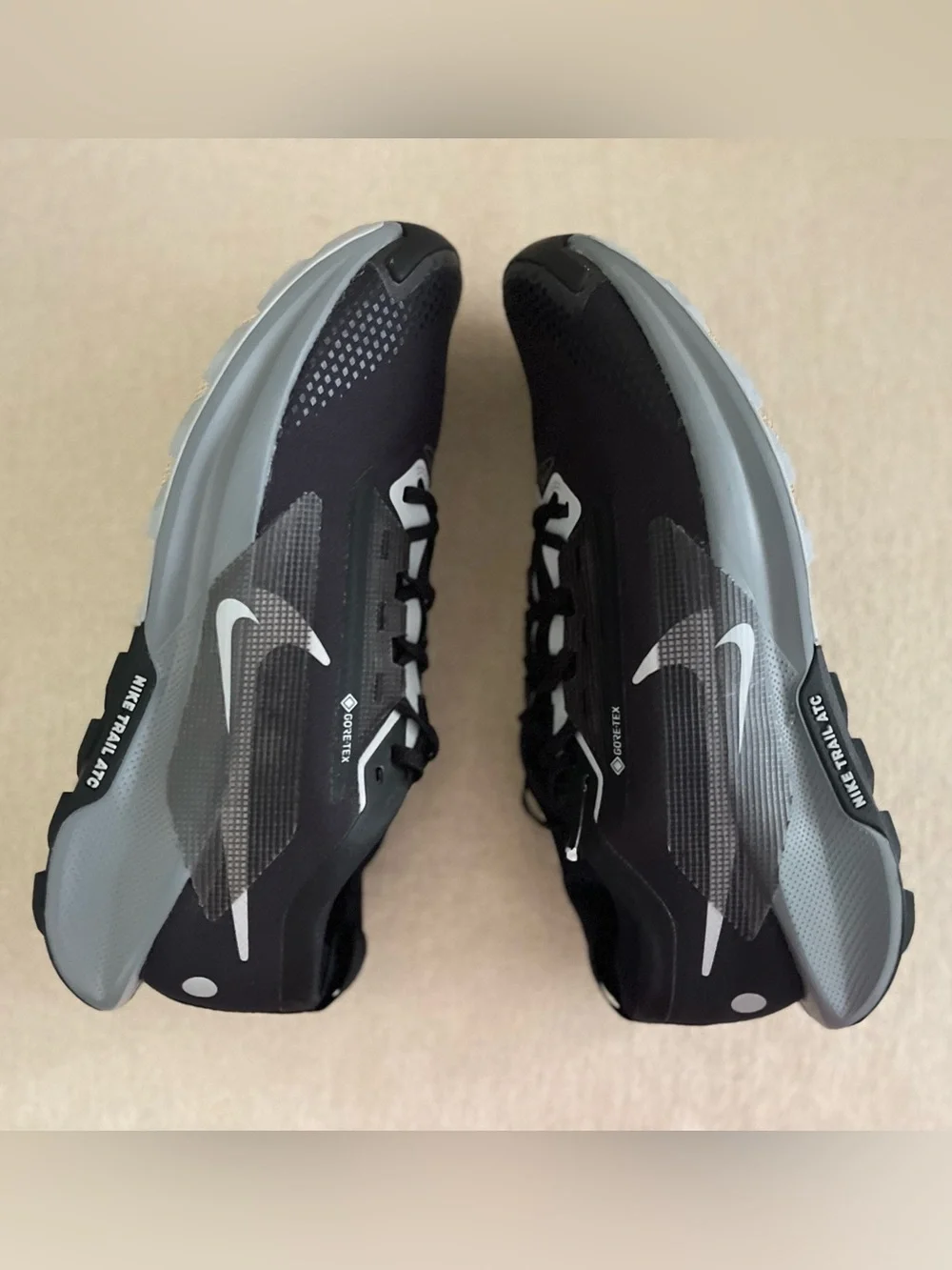 Size 11 - Nike Pegasus Trail 5 Gore-Tex GTX Black Wolf Grey FQ0908-001 Men’s NEW